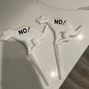 Curb your dog grass signs